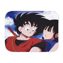 Load image into Gallery viewer, Goku and Chichi Sherpa Blanket
