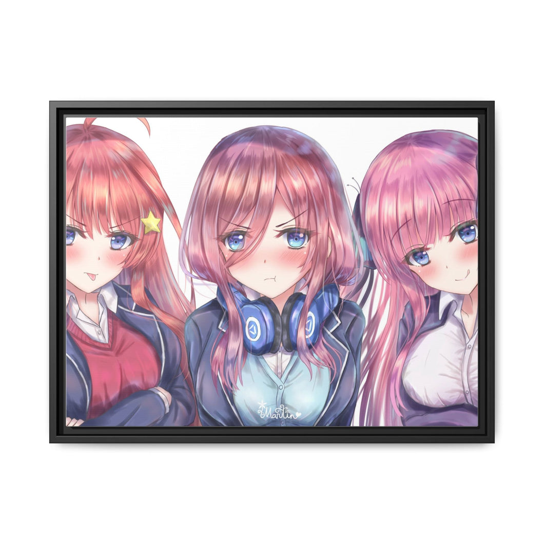 Anime The Quintessential Quintuplets Canvas Framed Art Print
