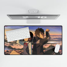 Load image into Gallery viewer, Mitsuha and Taki (Your Name) Mouse Pad (Desk Mat)
