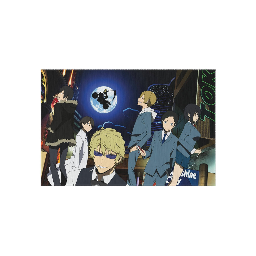 Durarara!! Izaya Orihara, Shizuo Heiwajima, Celty Sturluson, Masaomi Kida, Anri Sonohara Rug
