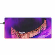 Load image into Gallery viewer, One Piece Roronoa Zoro RGB LED Mouse Pad (Desk Mat)
