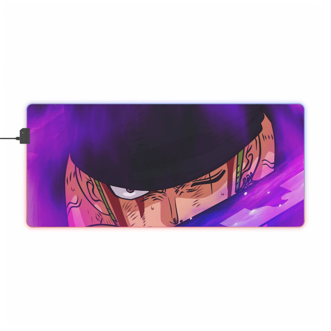 One Piece Roronoa Zoro RGB LED Mouse Pad (Desk Mat)