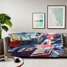 Load image into Gallery viewer, Puella Magi Madoka Magica Homura Akemi, Madoka Kaname Sherpa Blanket
