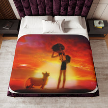 Load image into Gallery viewer, Anime Cowboy Bebopr Sherpa Blanket

