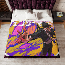 Load image into Gallery viewer, Anime Chainsaw Man Sherpa Blanket
