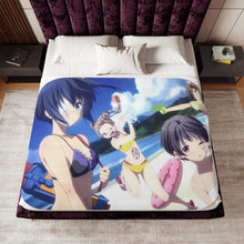 Load image into Gallery viewer, Love, Chunibyo &amp; Other Delusions Rikka Takanashi, Sanae Dekomori, Shinka Nibutani, Kumin Tsuyuri Sherpa Blanket
