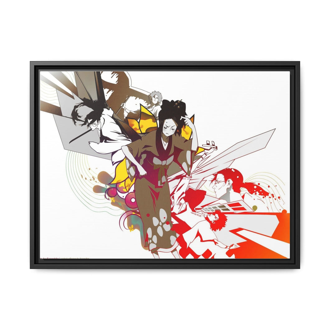 Anime Samurai Champloo Canvas Framed Art Print