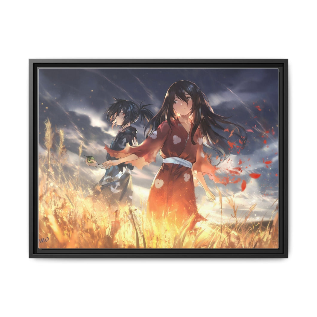Dororo Hyakkimaru, Dororo, Mio Canvas Framed Art Print