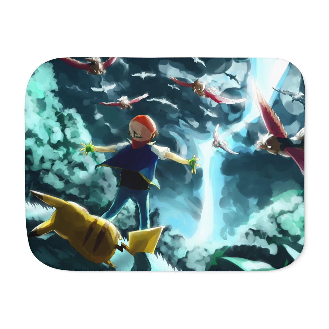 I will protect you, even if i have to die Sherpa Blanket