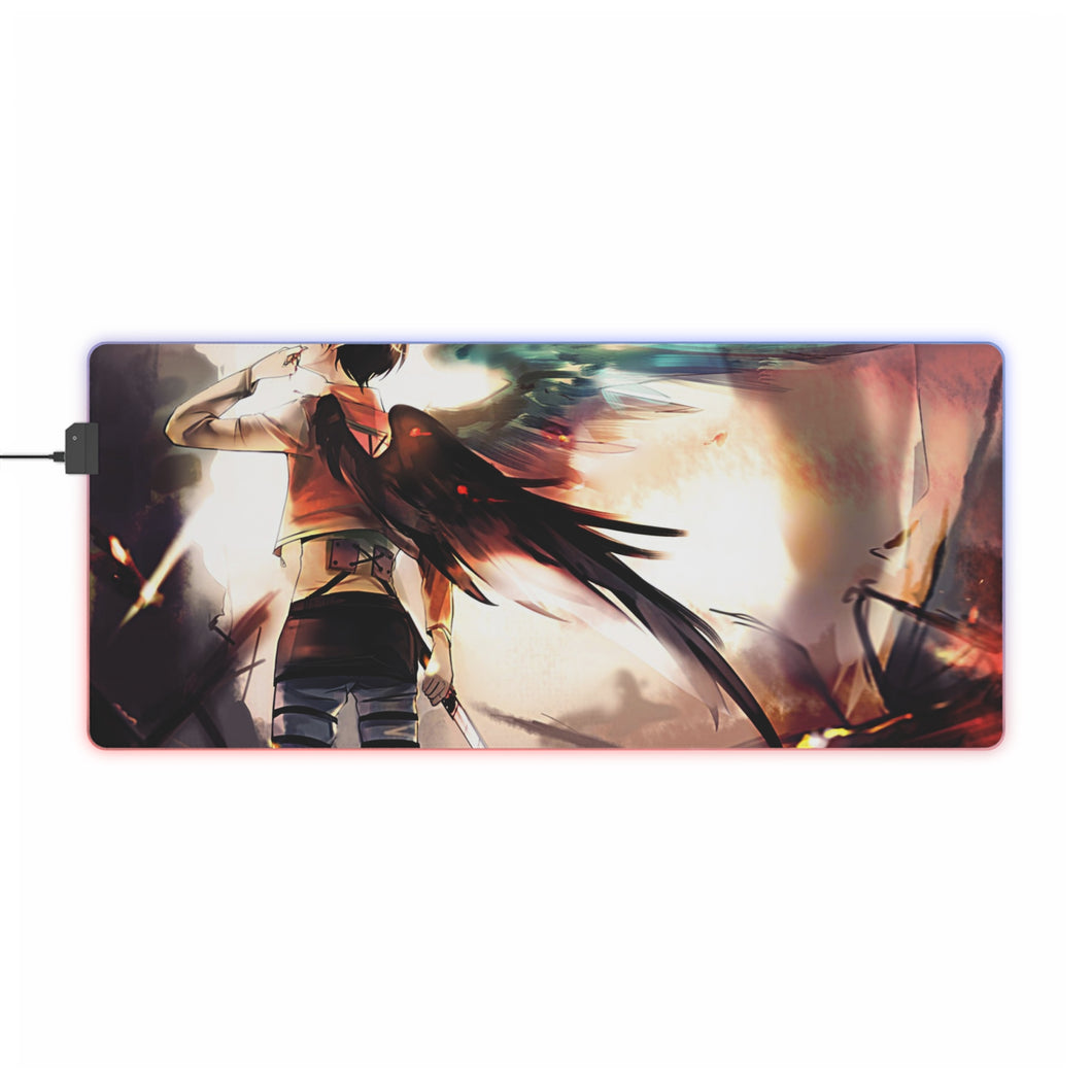 Anime Attack On Titan RGB LED Mouse Pad (Desk Mat)