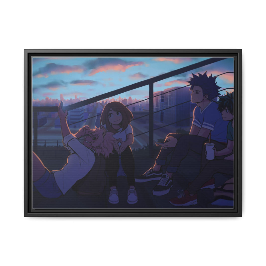 My Hero Academia Izuku Midoriya Canvas Framed Art Print