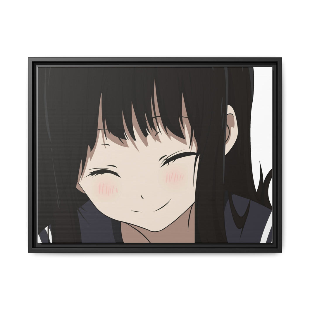 Eru Chitanda Smiling face Canvas Framed Art Print