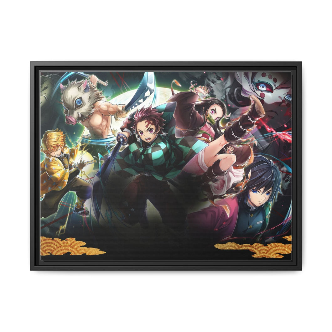 Anime Demon Slayer: Kimetsu no Yaiba Canvas Framed Art Print