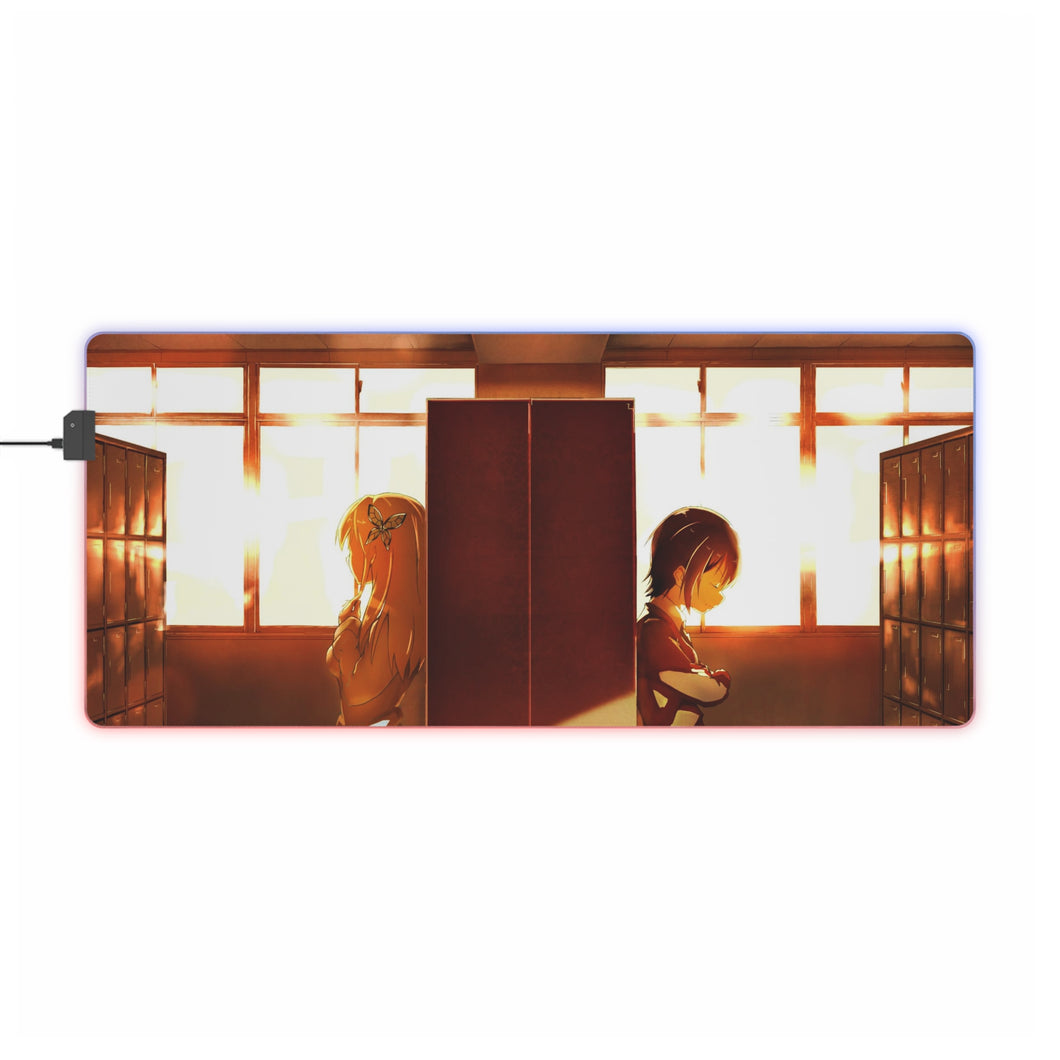 Boku Wa Tomodachi Ga Sukunai Sena Kashiwazaki, Yozora Mikazuki RGB LED Mouse Pad (Desk Mat)
