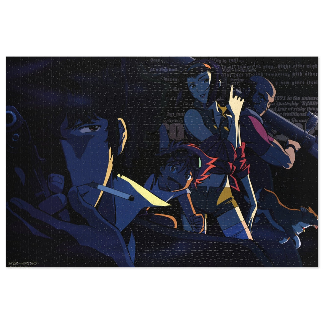 Cowboy Bebop Spike Spiegel, Faye Valentine, Jet Black, Ein Jigsaw Puzzle
