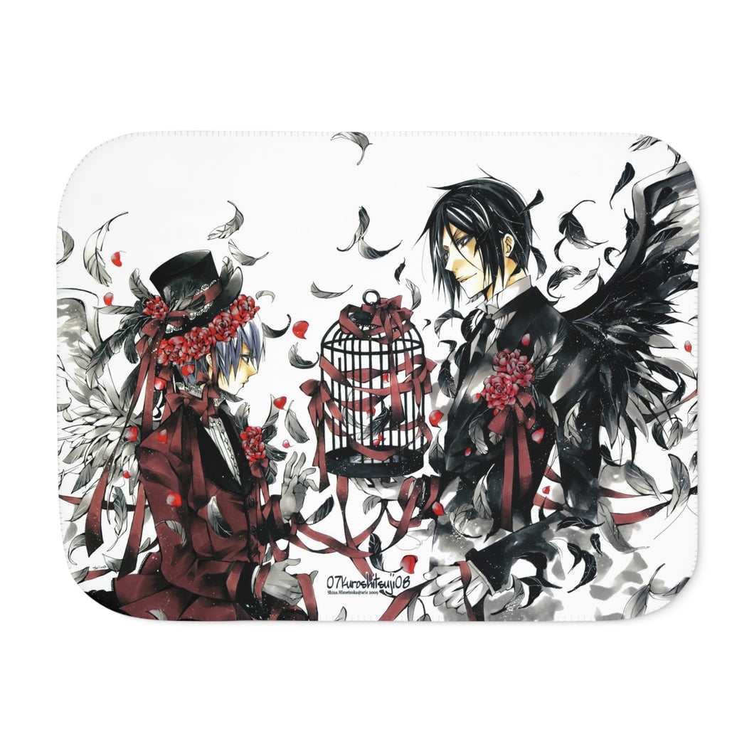 Black Butler Sherpa Blanket