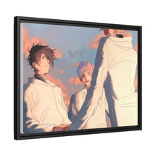 Load image into Gallery viewer, The Promised Neverland Ray, Norman, Emma Canvas Framed Art Print

