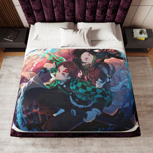 Load image into Gallery viewer, Anime Demon Slayer: Kimetsu no Yaiba Sherpa Blanket
