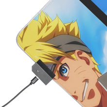 Load image into Gallery viewer, Boruto,Sarada and Mitsuki RGB LED Mouse Pad (Desk Mat)
