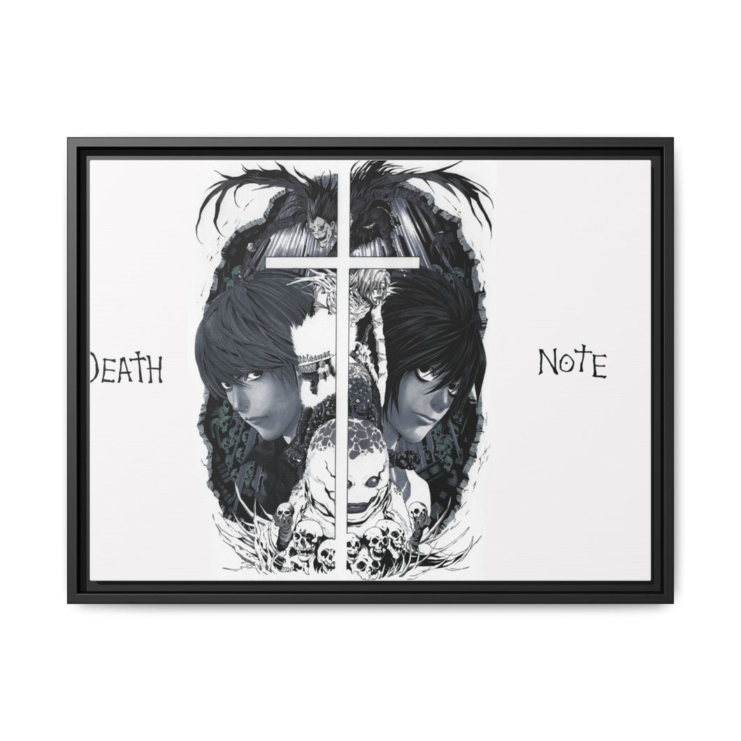 Anime Death Note Canvas Framed Art Print