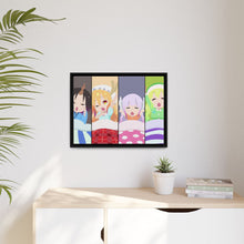 Load image into Gallery viewer, Miss Kobayashi&#39;s Dragon Maid Kanna Kamui, Elma, Kobayashi San Chi No Maid Dragon, Quetzalcoatl, Tohru Canvas Framed Art Print
