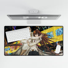 Load image into Gallery viewer, Makise Kurisu &amp; Rintaro Okabe Mouse Pad (Desk Mat)
