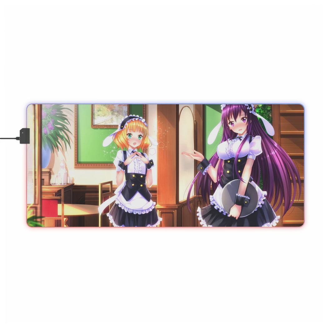 Is The Order A Rabbit? RGB LED Mouse Pad (Desk Mat)