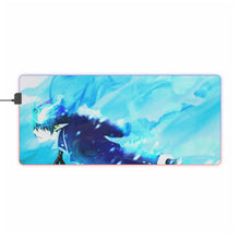 Load image into Gallery viewer, Blue Exorcist RGB LED Mouse Pad (Desk Mat)
