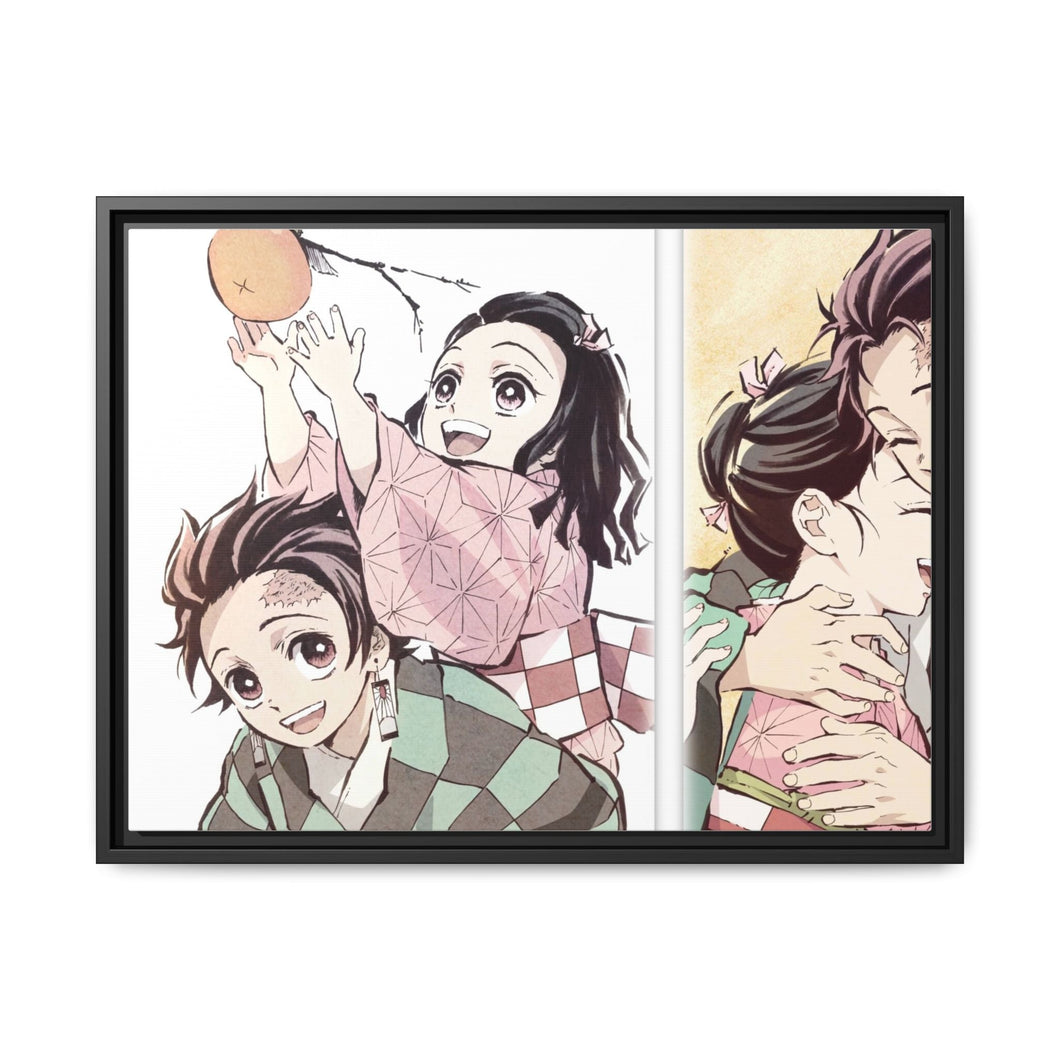 Anime Demon Slayer: Kimetsu no Yaiba Canvas Framed Art Print