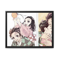 Anime Demon Slayer: Kimetsu no Yaiba Canvas Framed Art Print