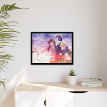 Load image into Gallery viewer, Noragami Yato, Yukine, Hiyori Iki, Noragami Canvas Framed Art Print
