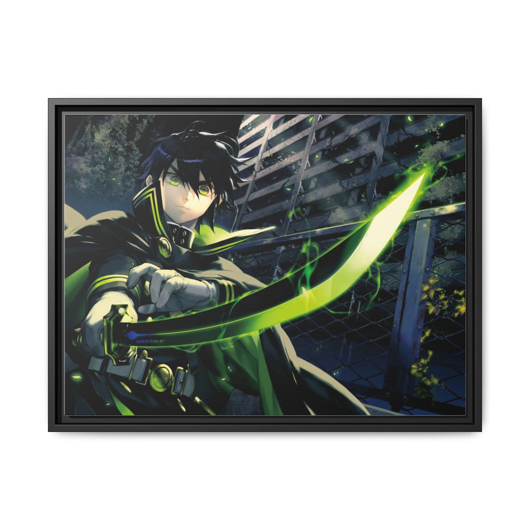 Anime Seraph of the Endr Canvas Framed Art Print