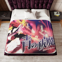 Load image into Gallery viewer, Blue Exorcist Sherpa Blanket
