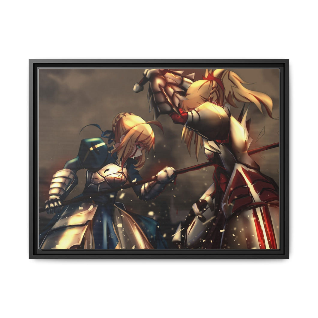 Fate/Apocrypha Saber, Saber Of Red Canvas Framed Art Print
