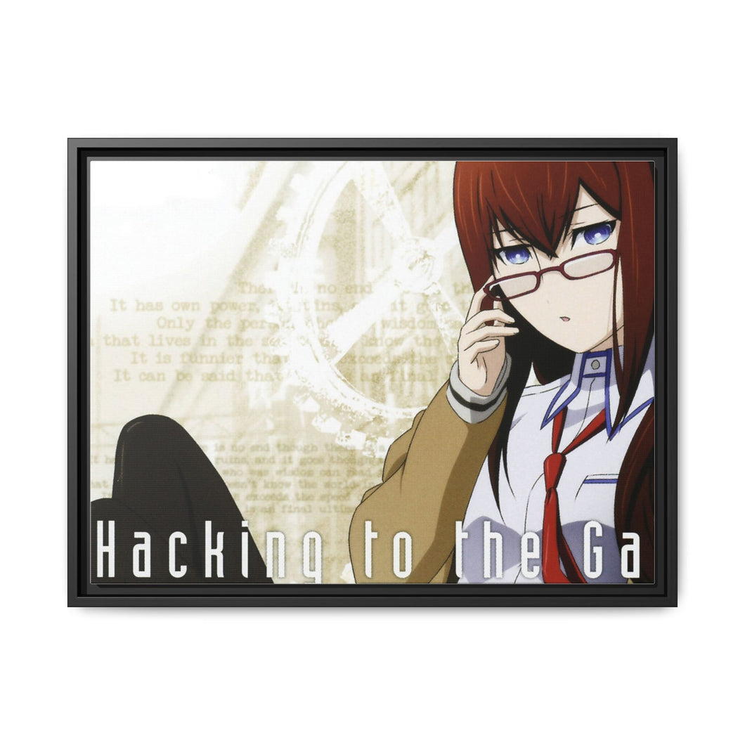 Makise Kurisu Canvas Framed Art Print