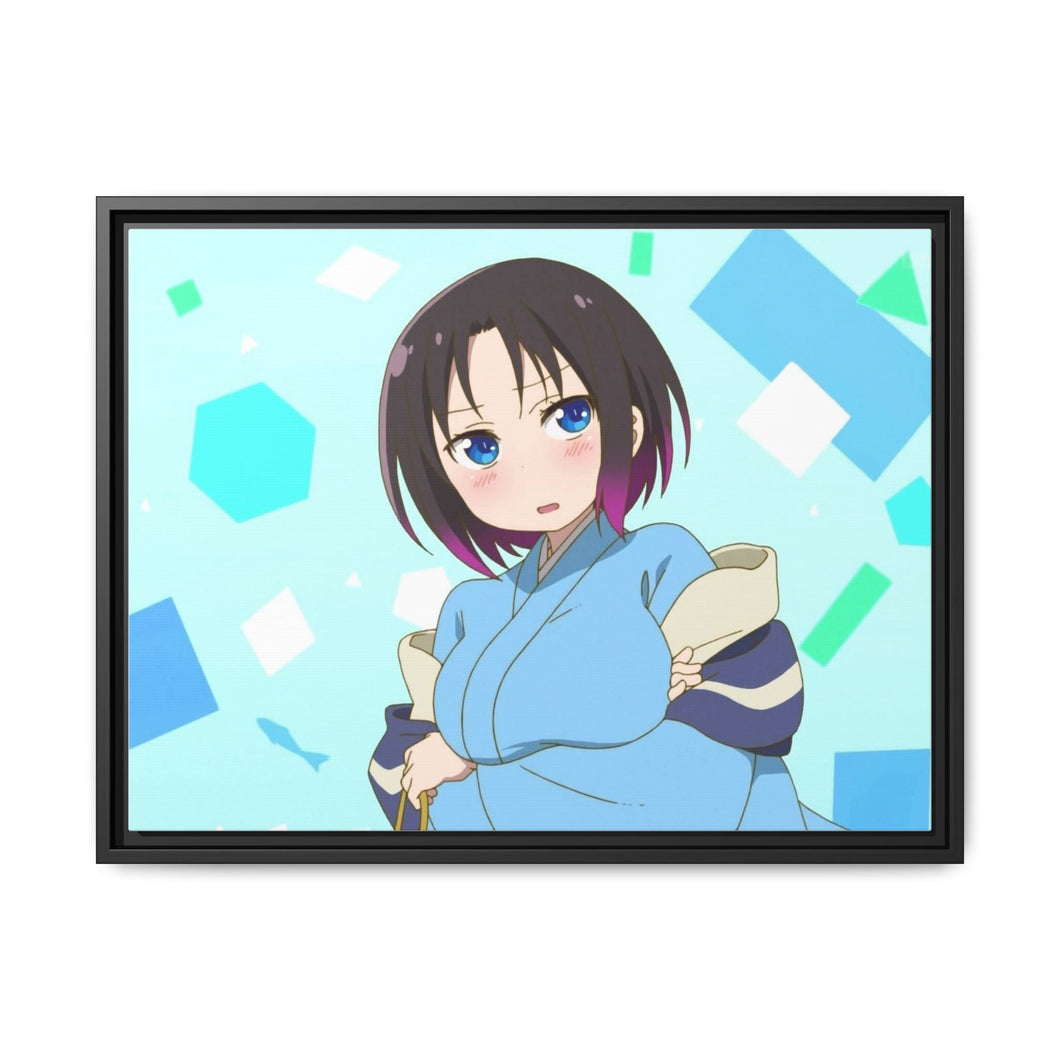 Miss Kobayashi's Dragon Maid Elma, Kobayashi San Chi No Maid Dragon Canvas Framed Art Print