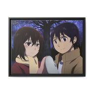Anime ERASED Canvas Framed Art Print