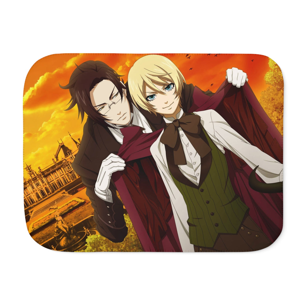 Black Butler Sherpa Blanket