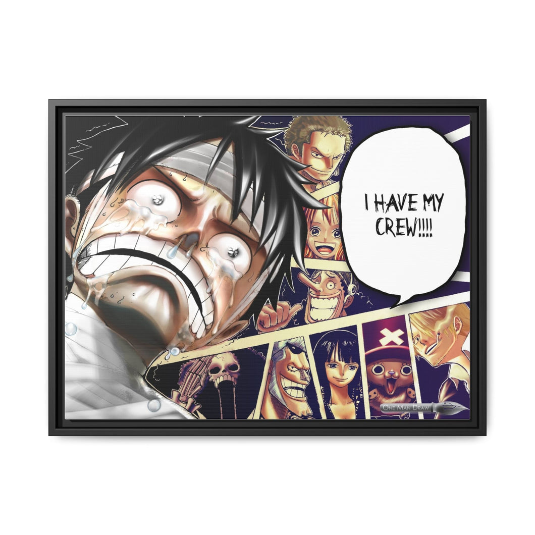 Anime One Piecer Canvas Framed Art Print