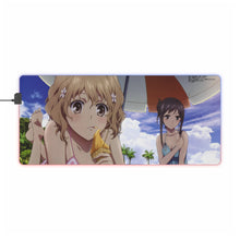 Load image into Gallery viewer, Hanasaku Iroha RGB LED Mouse Pad (Desk Mat)
