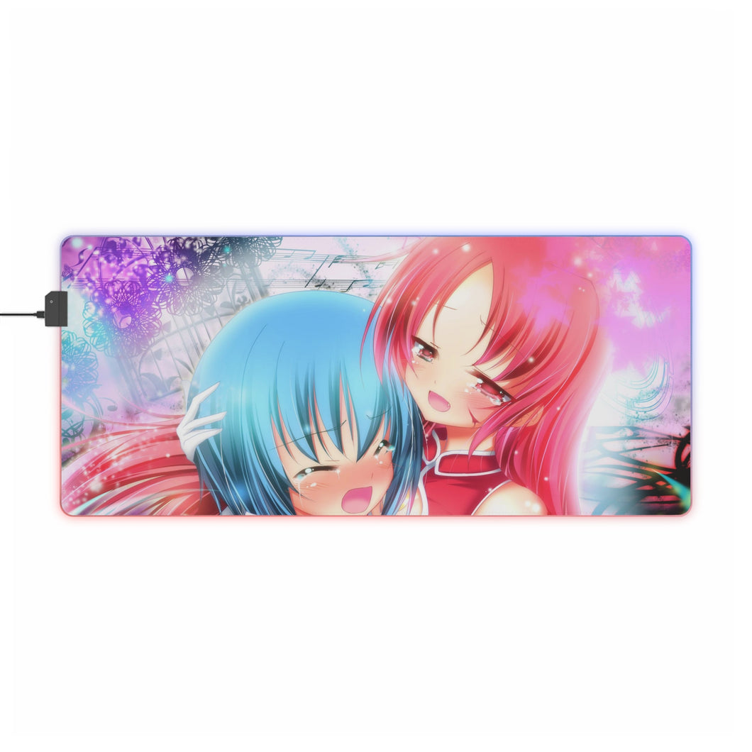 Puella Magi Madoka Magica Sayaka Miki RGB LED Mouse Pad (Desk Mat)