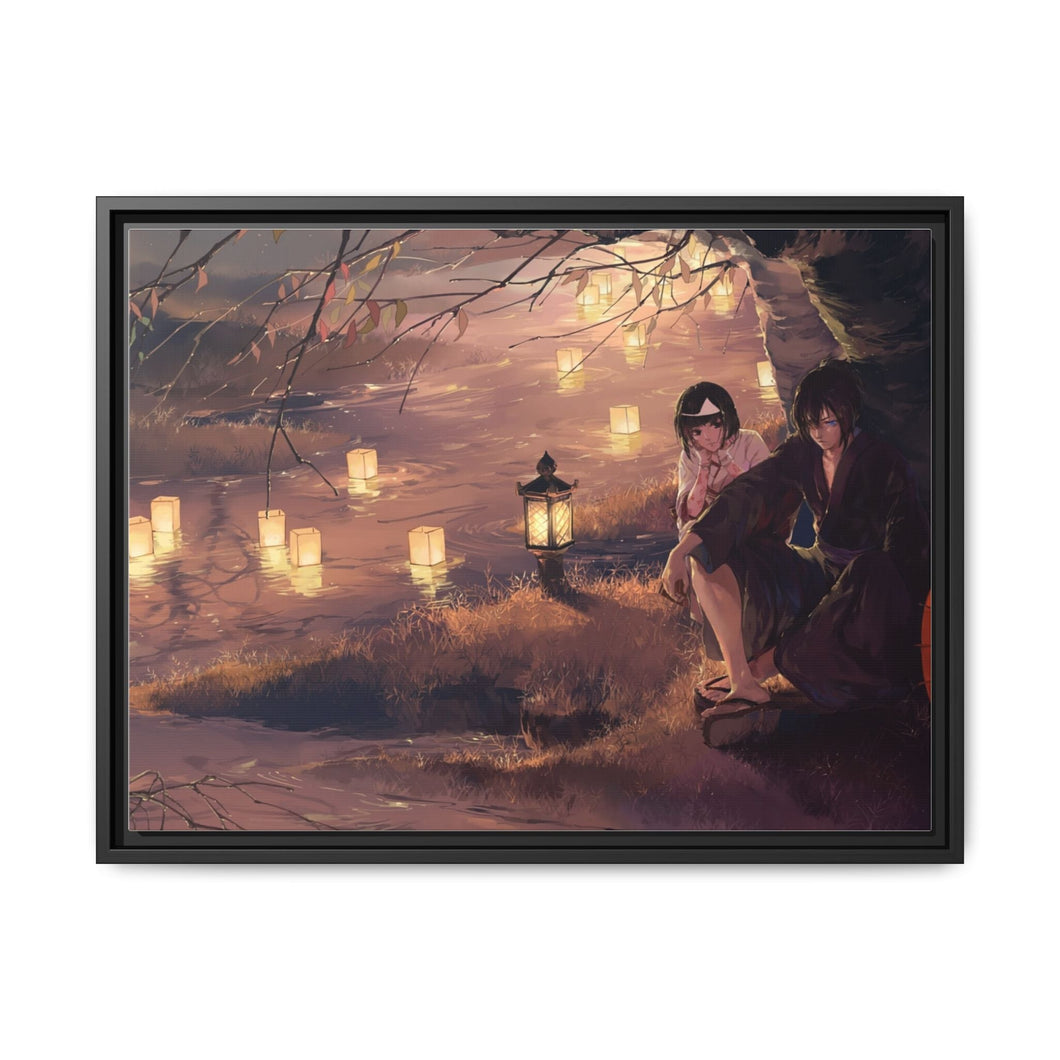 Yato And Nora Canvas Framed Art Print