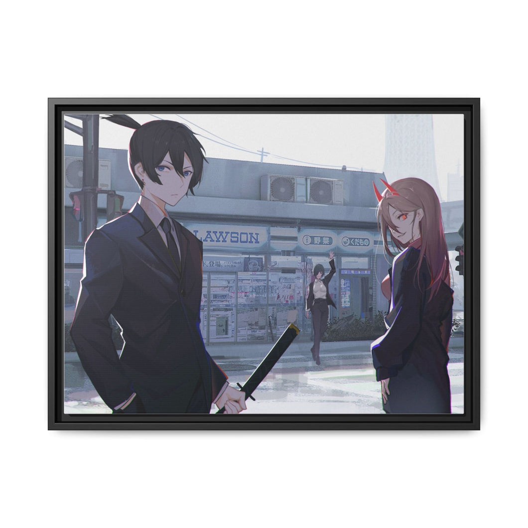 Chainsaw Man Canvas Framed Art Print