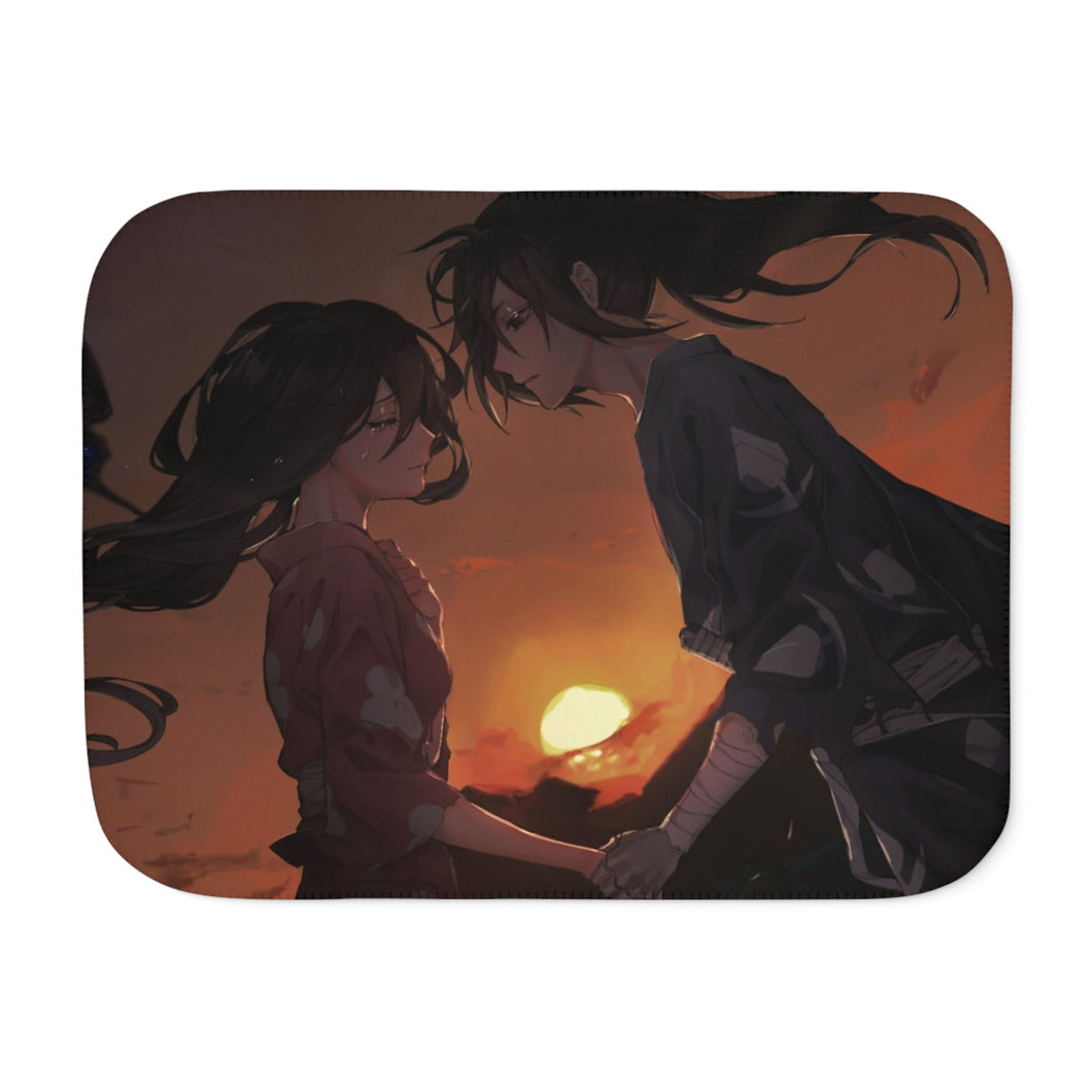 Hyakkimaru and Mio Sherpa Blanket