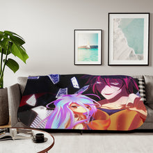 Load image into Gallery viewer, Sora and Shiro Sherpa Blanket
