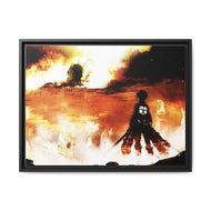 Anime Attack On Titan Canvas Framed Art Print