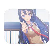 Load image into Gallery viewer, Mai Sakurajima Sherpa Blanket
