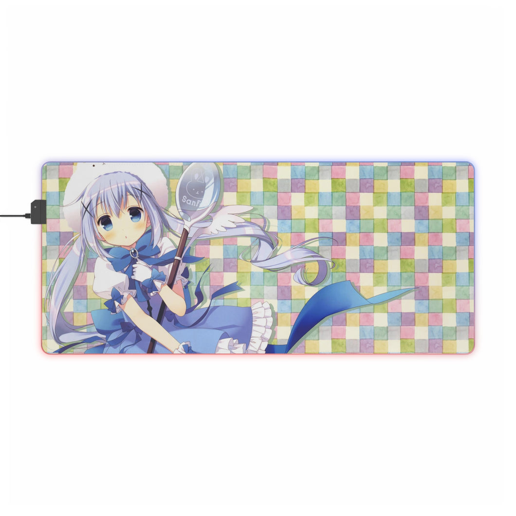 Is The Order A Rabbit? RGB LED Mouse Pad (Desk Mat)