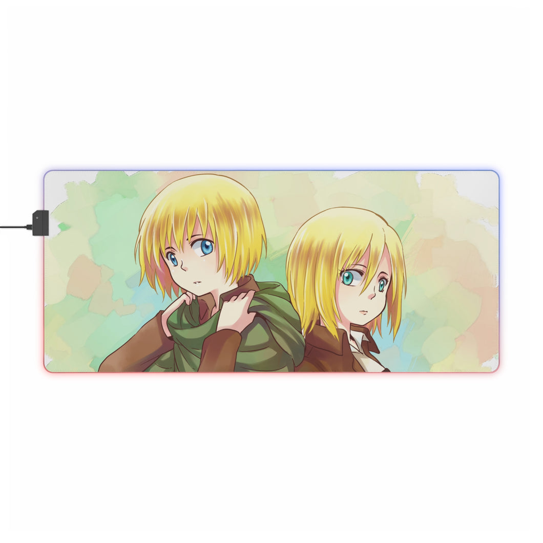 Anime Attack On Titan RGB LED Mouse Pad (Desk Mat)