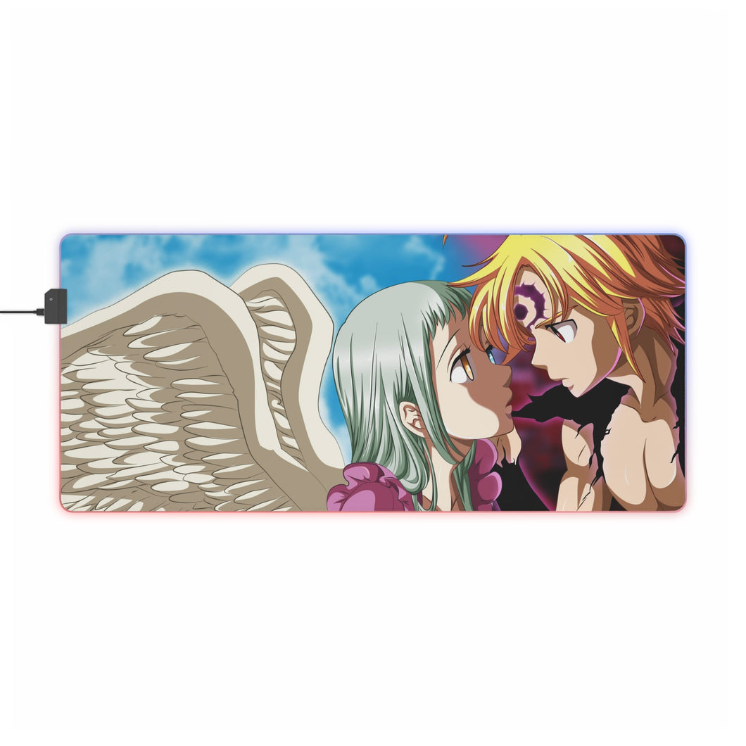 The Seven Deadly Sins Meliodas, Elizabeth Liones RGB LED Mouse Pad (Desk Mat)